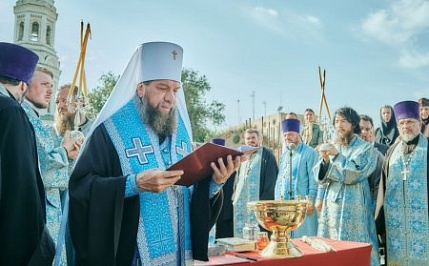 Заложен камень в основание храма в честь Благовещения Пресвятой Богородицы