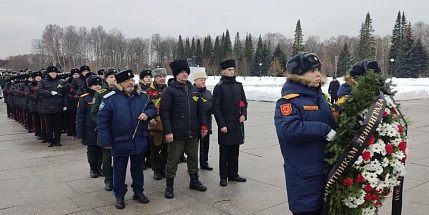 По случаю 80-ой годовщины со дня полного освобождения Ленинграда от фашистской блокады казачья молодёжь, кадеты и курсанты приняли участие в памятных акциях