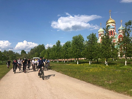 В городе Медынь Калужской области прошел велопробег, посвященный Дню Победы