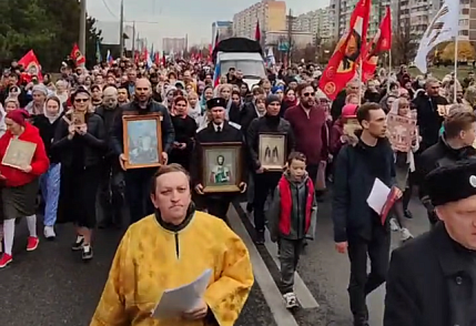 В Краснодаре состоялся общегородской Крестный ход в поддержку воинов