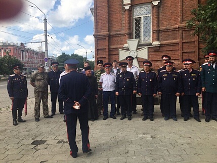 Казаки приняли присягу в Барнауле