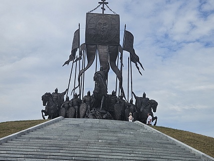 Новописанную икону святого благоверного князя Александра Невского привезли на место Ледового побоища