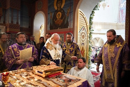 Святейший Патриарх Кирилл возглавил хиротонию архимандрита Филарета (Тихонова) во епископа Колпашевского и Стрежевского