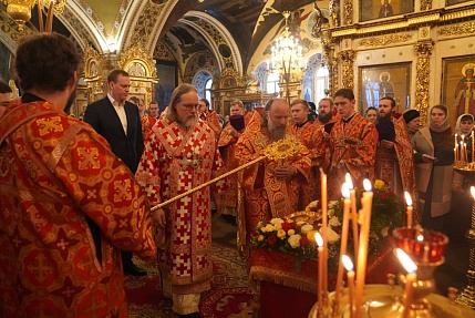 В Рязани встретили ковчег с частицей мощей великомученика Георгия Победоносца