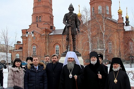 В Кургане открыли памятник святому князю Александру Невскому