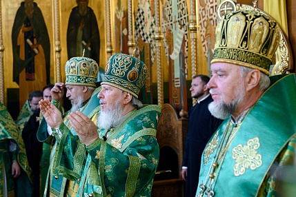 В день памяти благоверного князя Олега Брянского и Собора Брянских святых митрополит Александр возглавил праздничные торжества