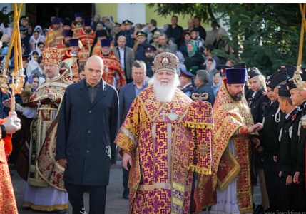 Мощи Сергия Радонежского доставили в Христорождественский собор Липецка