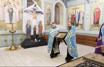 Казанская икона Божией Матери начала свой путь по присоединённым городам России. Сегодня — Бердянск