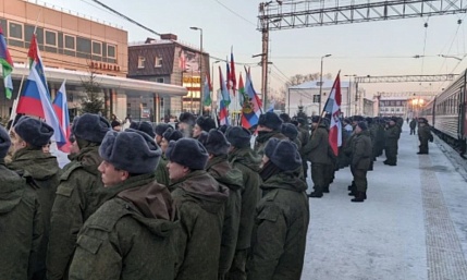 Из Тюмени в зону СВО отбывают два дивизиона мобилизованных пермяков 