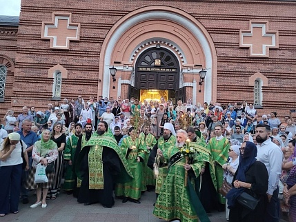 В Краснодаре проводили ковчег с мощами преподобного Сергия Радонежского