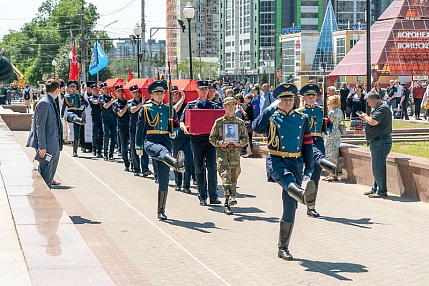 В Воронеже перезахоронили останки бойцов, павших в годы Великой Отечественной войны